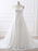 Gorgeous Spaghetti Straps A-Line Ruffles Wedding Dresses - Ivory / Floor Length - wedding dresses