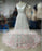 Gorgeous Spaghetti Straps V-neck Court Train Prom Dress with Pink Hand-made Flowers - Prom Dresses