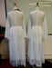 Gorgeous V-Neck Long Sleeves Floor Length Ruffles Wedding Dresses - wedding dresses