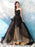 Gothic Wedding Dresses Princess Silhouette Sleeveless Pleated Tulle Sweep Bridal Dress
