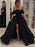 Gown Sleeveless Off-the-Shoulder Sweep/Brush Train Lace Satin Dresses - Prom Dresses
