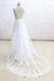 Graceful Appliques V-neck Tulle A-line Wedding Dress - Wedding Dresses