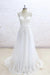 Graceful Appliques V-neck Tulle A-line Wedding Dress - Wedding Dresses