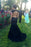 Graceful Marvelous Fascinating Black Lace Mermaid Dresses Open Back Cap Sleeve Long Prom Gown - Prom Dresses