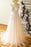 Graceful V-neck Appliques Lace Tulle Wedding Dress - Wedding Dresses