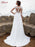 Half Sleeve Lace Appliques Wedding Dresses - wedding dresses