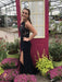 Halter Neck Mermaid Backless Lace Black Prom Dresses with Leg Slit, Black Lace Graduation Dresses, Formal Dresses, Evening Dresses