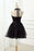 Halter Sleeveless Tulle Homecoming Cute Little Black Short Prom Dresses - Prom Dresses
