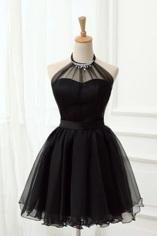 Halter Cute Short Formal Dresses For Juniors Cheap - Bridelily Halter Cute Short Formal Dresses For Juniors Cheap - Bridelily