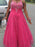 Halter Sleeveless With Beading Floor-Length Tulle Plus Size Dresses - Prom Dresses