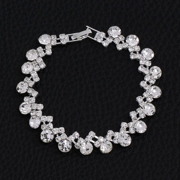 Handmade Crystal Silver Wedding Jewelry Sets | Bridelily - jewelry sets