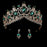 Headband Princess Hair Jewelry Womens Tiaras | Bridelily - green - tiaras