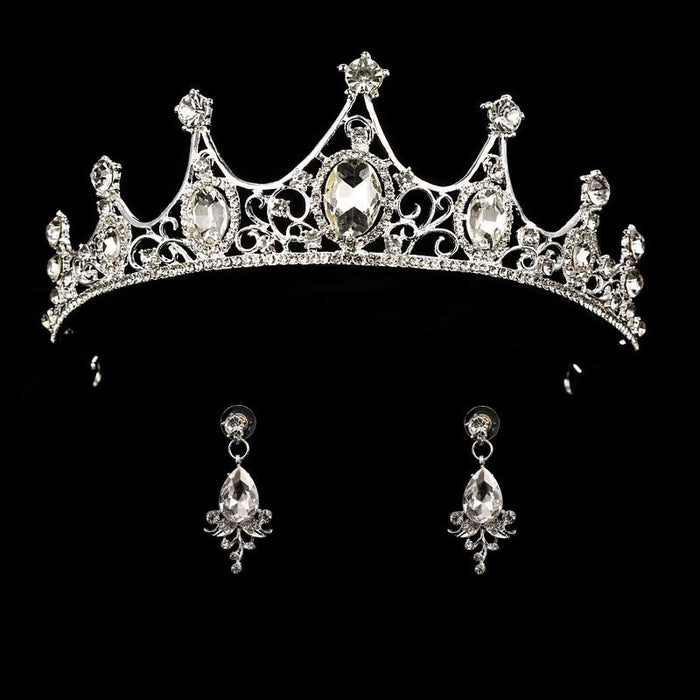 Headband Princess Hair Jewelry Womens Tiaras | Bridelily - white - tiaras