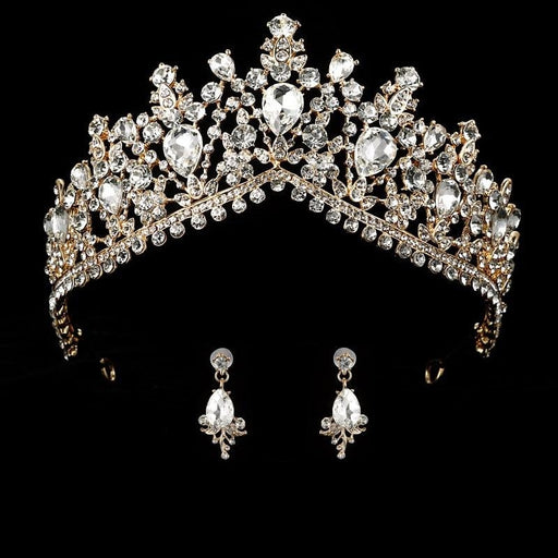 Headband Princess Hair Jewelry Womens Tiaras | Bridelily - gold - tiaras