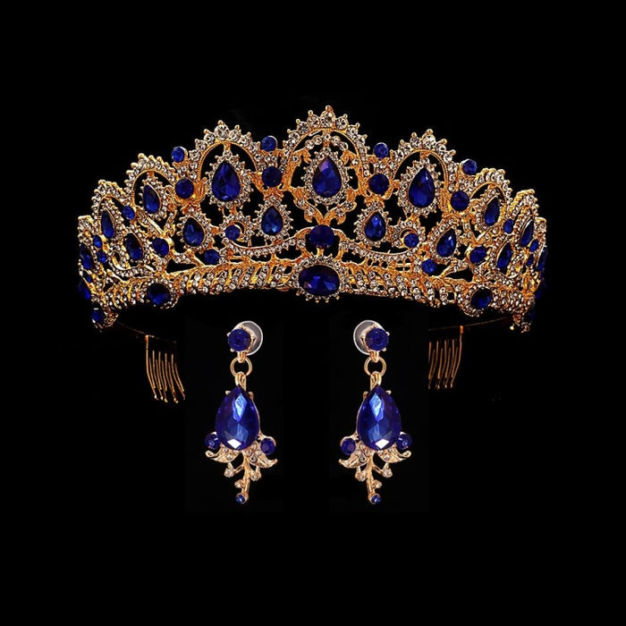 Headband Princess Handmade Jewelry Tiaras | Bridelily - blue - tiaras