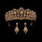 Headband Princess Handmade Jewelry Tiaras | Bridelily - gold - tiaras