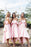 High Low Strapless Pink Short Bridesmaid Dress - Bridesmaid Dresses