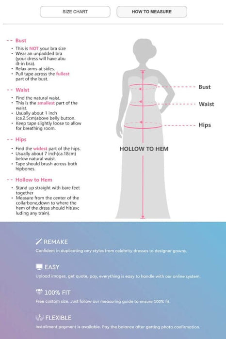 prom dress size calculator Measuring Guide Cutedressy