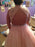 High Neck Sleeveless Floor-Length With Applique Plus Size Dresses - Prom Dresses