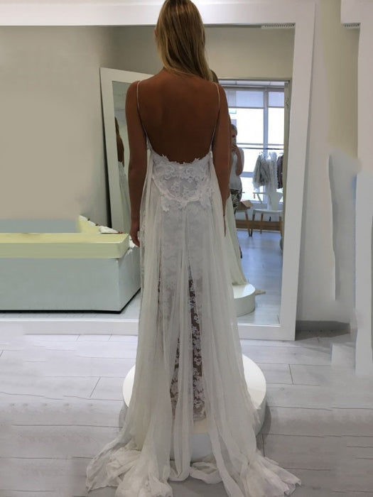 Hollie Inspiration French Lace Dresses Bohemian Wedding Dresses - wedding dresses