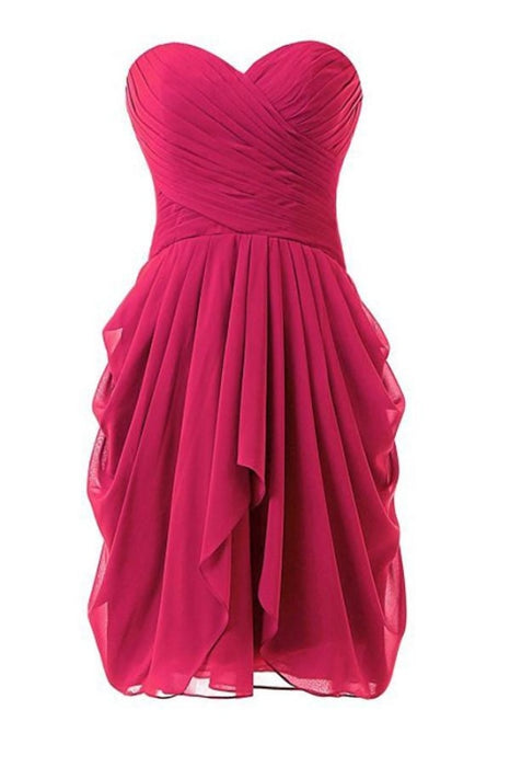 Hot Pink Chiffon New Star Prom Homecoming Dresses - Prom Dresses