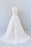 Illusion Appliques Tulle A-line Wedding Dress - Wedding Dresses