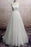 Illusion Lace Tulle Chapel Train Wedding Dress - Wedding Dresses