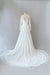 Illusion Long Sleeve Lace A-line Wedding Dress - Wedding Dresses