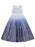 Ink Blue Flower Girl Dresses Jewel Neck Sleeveless Sequins Kids Social Party Dresses Princess Dress