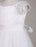 Flower Girl Dress Ivory Lace Cap Sleeves Tutu Dress Bateau Knee Length Short Kids Party Dresses