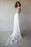 Ivory Cap Sleeve V Neck Beach Boho Appliques Wedding Dress - Wedding Dresses