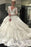 Ivory Deep V-Neck Long Sleeves Lace Appliques Chapel Train Tiered Wedding Dress - Wedding Dresses