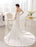 Ivory Mermaid Court Train Bridal Wedding Dress with Strapless
