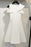 Ivory Satin Homecoming Dresses A Line Cute Short Sleeves Sweet 16 Dress - Prom Dresses