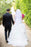 Ivory Sweetheart Long Tulle With Ruffles Beach Wedding Dress - Wedding Dresses