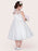 Flower Girl Dresses Ivory Tulle Jewel Neck Sleeveless A-Line Beaded Kids Social Party Dresses