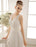 Ivory Wedding Dress Lace Sash Bow Sequins Wedding Gown misshow