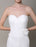 Ivory Wedding Dress Strapless Tiered Flowers Lace Wedding Gown