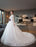 Ivory Wedding Dresses Off The Shoulder Lace Beading Cathedral Train Bridal Dress