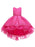 Flower Girl Dresses Jewel Neck Polyester Sleeveless With Train Princess Silhouette Bows Kids Party Dresses