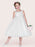 Jewel Neck Sleeveless A-Line Kids Party Dresses Ivory Tulle Flower Girl Dresses - Ivory / Child 2 - Flower Girl Dress