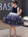Flower Girl Dresses Jewel Neck Tulle Sleeveless Knee-Length Princess Silhouette Kids Social Party Dresses