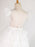 Flower Girl Dresses Jewel Neck Tulle Short Sleeves Floor Length Princess Silhouette Lace Formal Kids Pageant Dresses