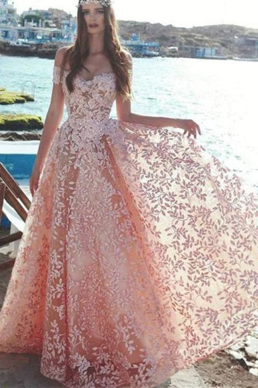 Lace Appliques 2020 Evening Dress Prom Party On Sale - Prom Dresses