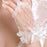 Lace Bowknot Fingerless Cheap Short Wedding Gloves | Bridelily - wedding gloves