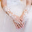 Lace Crystal Beaded Fingerless Wedding Gloves | Bridelily - wedding gloves