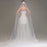 Lace Edge Ivory Appliqued Long Wedding Veils | Bridelily - wedding veils