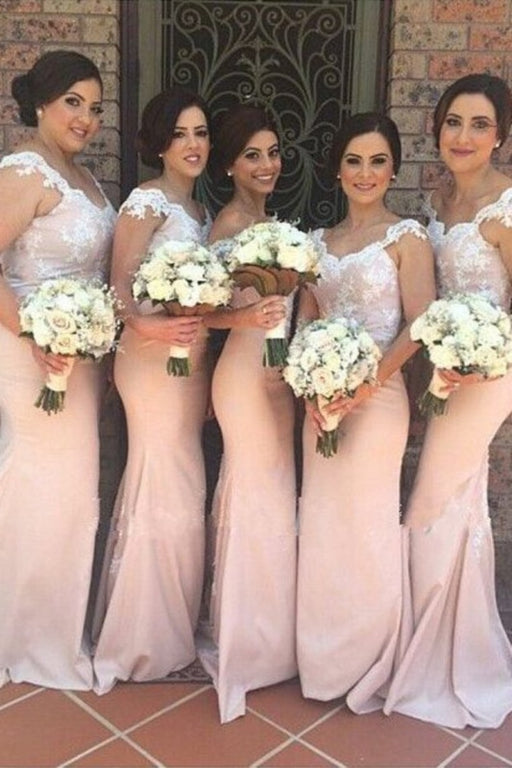 Lace Mermaid Bridesmaid Dresses With Applique - Bridesmaid Dresses