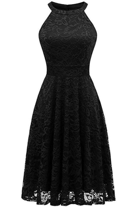 Lace Off-the-Shoulder Women Street Dress - Black / S - lace dresses