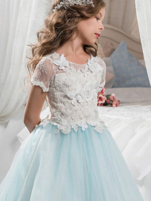 kids lace style dresses Midsummer Lace Kids Dress Cream